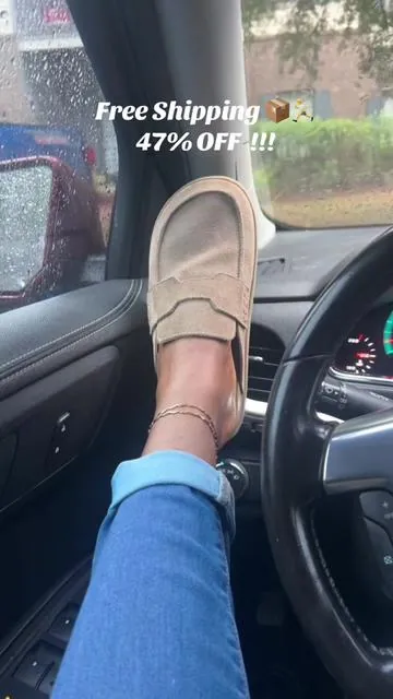 @Project Cloud Shoes Lightweight, non-slip, and made with genuine suede, they’re perfect for long days, errands, or standing on your feet all day while still looking cute. Slip them on and go—comfort meets everyday style. Bonus: they’re 47% off right now, so your feet and your wallet win.