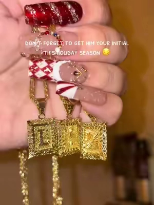 makes the perfect gift and it comes in a box !!! #christmasgiftideas #initialnecklace #jewelry #tiktokshopholidayhaul #holidayhaul 