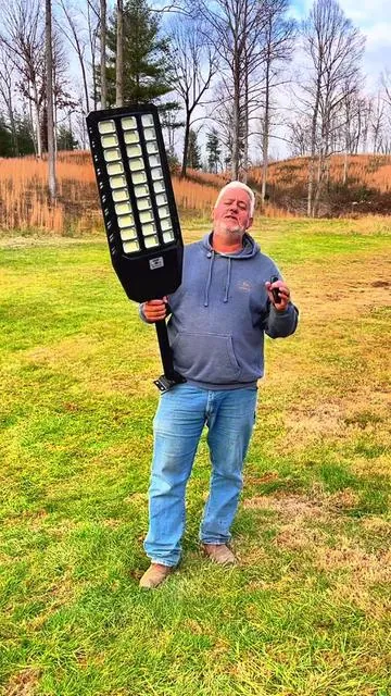 Solar Powered Outdoor Street Light #solarlight #tiktokshopcreatorpicks #tiktokshopholidayhaul  #farmlife  #farm @Hykoont Shop  Shop
