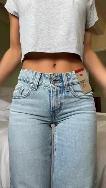 #levis #tryonhaul #superlowloose #lowrisejeans #baggyjeans