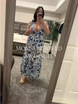 My husband LOVES this one and so do I 😍 #swimsuit #bathingsuit #swimsuitcoverup #cruiseoutfits #midsizefashion @Flaxmakerswim 