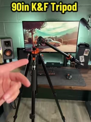 This 90 inch tripod from K&F Concept is wild. It’s tall as hell, strong enough for heavy gear, does overhead shots, full 360 rotation, and one of the legs even turns into a monopod. Easily the most versatile tripod I’ve used and it’s on a deal right now. If you want one hit that orange cart #tiktokshoprestock #tiktokshopcreatorpicks #streetnick 