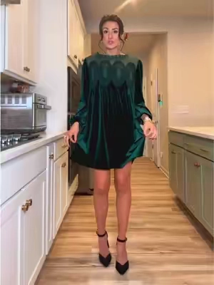 THIS ONE 😍 and diff colors to choose from that are gorg!  #velvetdress #dressy #holidaydress #tiktokshopcreatorpicks 