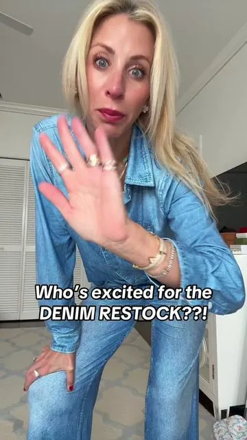 The one and only denim pajama set can only be bought here!! Restock happening on the 15th!! 💙💙 who’s excited?? #trend #trending #dayinmylife #viral #fyp 