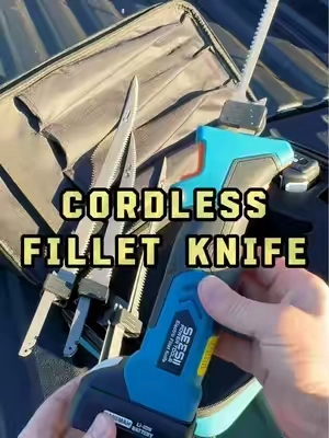 Make short work of cleaning fish and slicing meat with this 12V cordless fillet knife by SeeSii. #fishing #cleaning #knife #fillet #Outdoors 