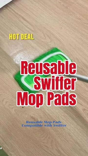 Stop throwing away Swiffer pads! These reusable ones last all year!😍#tiktokshopblackfriday #swiffer #swifferhack #reusablepads #cleantok 