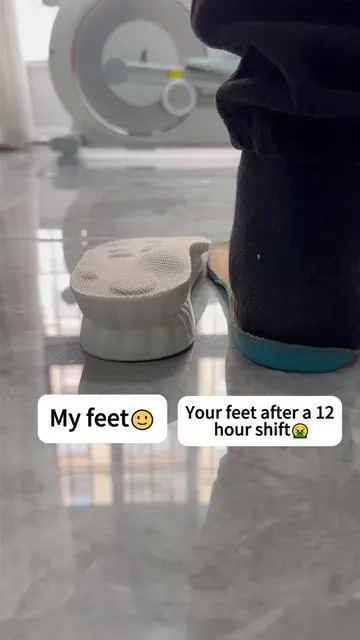  “Standing all day? These cloud insoles saved me. #cloudinsoles #worklifehack #footrelief #comfortgear #musthave”