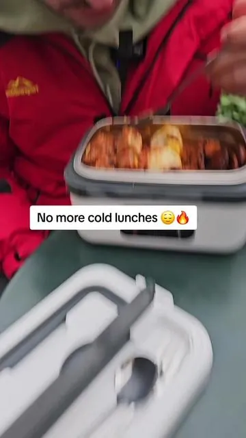 A true game-changer for anyone tired of cold lunches. This keeps every meal warm on the job! #electriclunchbox #worklunchideas #giftideaforhim #tiktokshopholidayhaul 