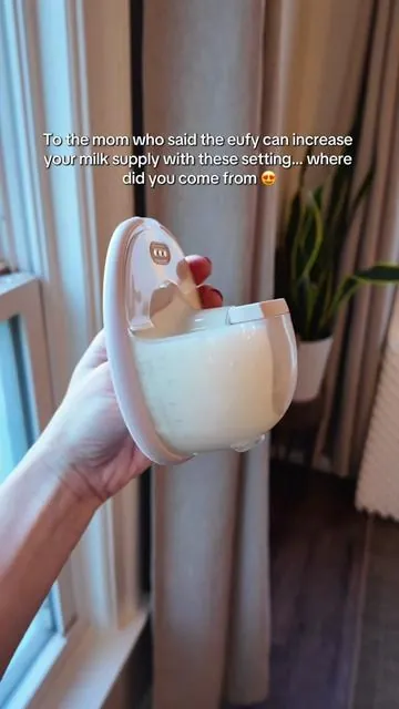 This setting made me into an oversupplier and I stored away 1000 ounces for my freezer stash! @eufybaby #increasemilksupply #freezerstash #exclusivelypumping #pumpingtips #pumpingmom 