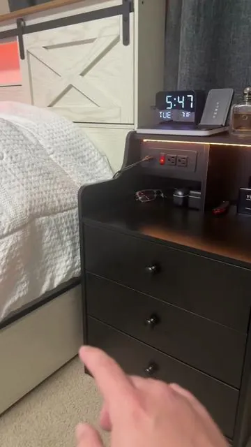 #nightstand #bedsidetable #bedroomfurniture #tiktokshopholidayhaul 