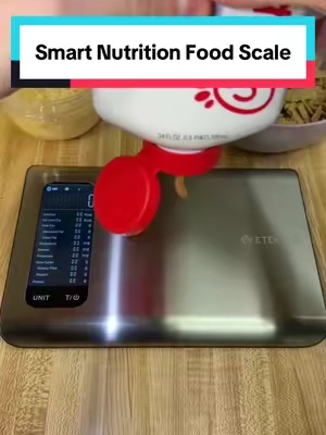 I didn't realize how much I was overeating until l got this smart scale #smartscale #foodscale #macros #kitchengadgets #countingcalories 