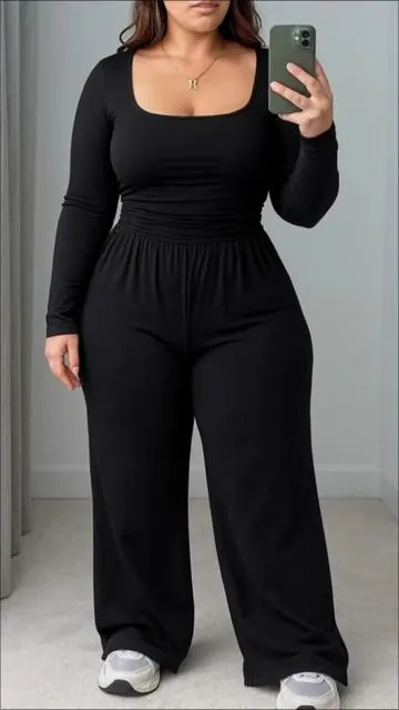 Women's Knit Wide Leg Jumpsuit✨✨ #jumpsuit #tiktokshopholidayhaul #tiktokshopcybermonday  #spotlightfinds #womensfashion 