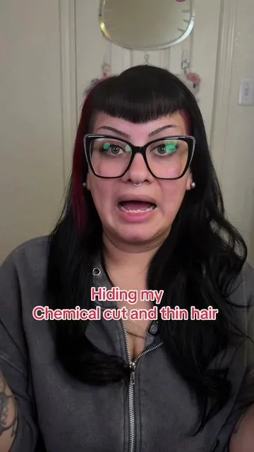 At this point in my life, I’m not really worried about the length of my hair but more so the thickness and fullness. I’m currently on a journey to bring some density back into my hair and I’m gonna start oiling my scalp and massaging my scalp and I can’t have tape in extensions or microlink extensions in my hair because I need to be able to massage my scalp, but my hair is really thin. I also have chemical cuts on my face frame and so that means I have a lot of holes in my hair so I am gonna start using these @WENNALIFE scalp fill in extensions to help make my hair look a little bit thicker to fill in the holes of missing hair, but also to give me some volume! I wore them all day at work today. I never teased any of my hair to install them and not a single one of them slipped out! I really think the lace surrounding the clip helps to give you that extra grip so I’m really happy about having extensions that I don’t have to tease or braid my hair in order to keep them stable! I always suggest buying your extensions longer than your hair so that you can cut them to length but these ones are specifically designed to be put up close to your root and they are tapered out beautifully so if you have long hair, it’s gonna look like it blends into your layers really well this is probably the only type of extensions. I wouldn’t say you necessarily have to get longer than your actual hair. Not a single person clocked me on my clips today. Maybe they were being nice or maybe they just didn’t notice them. 🤭 #althair #emohair #wennalifehairextensions #clipinhairextensions #hairextensions 