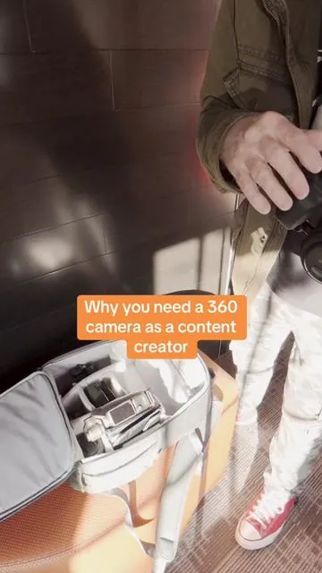 Being able to shoot in every direction at once will change the way you create content. I love using a 360 camera to film when I can’t afford to miss a shot! #asmrkenobi #360camera #contentcreation 