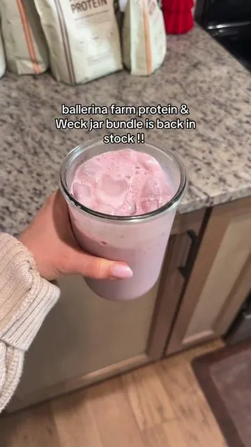 & all of the flavors are restocked! #ballerinafarm #ballerinafarmprotein #weckjar #weckjars #protein 