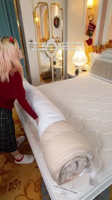5.  A perfect Christmas gift for newlyweds! Build the love nest from the bed up. ❤️🕊️#tiktokshopholidayhaul #christmasgiftideas #MattressTopper #CozyVibes #Bamboo 