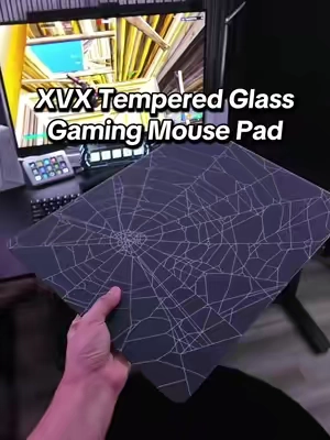 Honestly a really good gaming glass mouse pad for the price 👍🔥 #mousepad #glassmousepad #GamingSetup #xvxglassmousepad #tiktokshopholidayhaul 