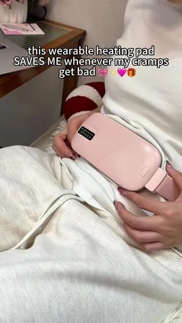 EVERY girl needs herself one of these💖 #heatingpad #thattimeofthemonth #period #periodcramps #wearableheatingpad #menstralcycle #periodtips #justagirl #girlhood #tiktokshopfinds #musthaves #summer #selfcare