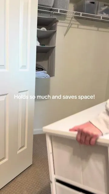 Perfect budget friendly storage option for closets and bedrooms that lack storage! #closetorganization #clothesorganizer #budgetfriendly #dresser #smallspace 