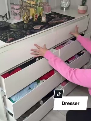 Eight drawers. One solution.   #homeimprovement #homedecor #dresser #storage #storagehacks 