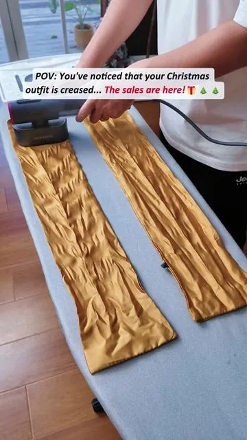 POV: You've noticed that your Christmas outfit is creased... The sales are here! 🎄✨#steamiron #HolidaySeason #ChristmasGifts #ironing #ironingclothes #Christmas #steamer #travelessentials #steamironforclothes #travelsteamer