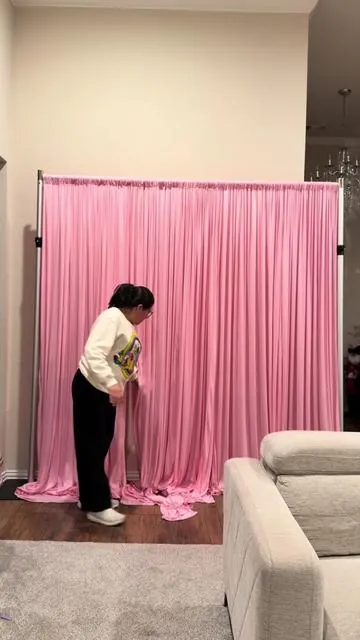 Cortinas para decoraciones #partydecor #homedecor #cortinas #pink 