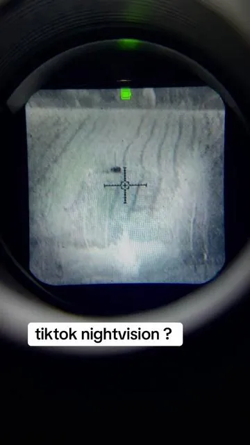 i need to bring this out more often i didn’t even notice the deer til last second lmao .  this is a pretty good budget digital nightvision that comes with a mount for your pew and the crosshairs are adjustable for sighting in. it’s a 3x fixed magnification and has a focus able and zoomable ir light that you can turn on or off. as well as a focus on the actual lens itself for close or further away.  disclaimer/ i had this in my hand as to why it’s shaky and filming with my phone in the other hand  #hunting #nightvision #coyote #deer #outdoors 