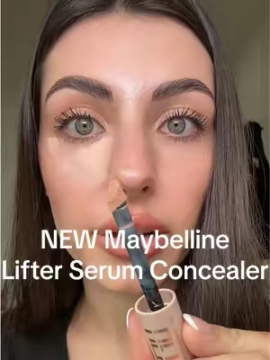 My 100% honest review on the NEW @Maybelline NY Lifter Serum Concealer! $15 + a free concealer brush! ✨💅 #maybelline #concealer #eyeslipsface #makeupreview #tiktokshopcreatorpicks 