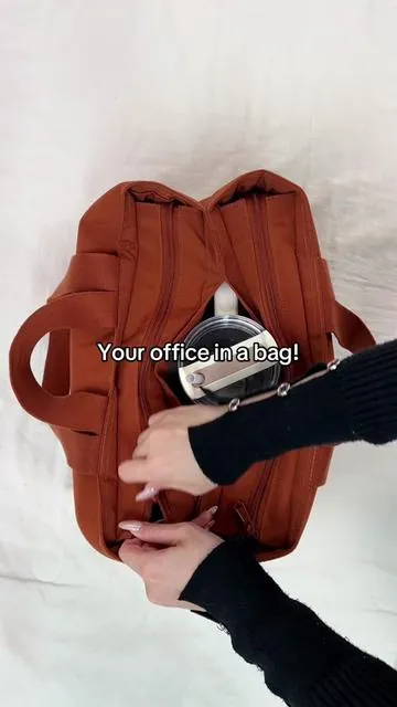 Work bag? Lunch bag? Tumbler bag? All in one bag🙌🏻‼️#bagsmart #tiktokshopholidayhaul #christmaswishlist #totebag #workbag 
