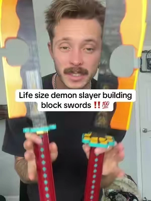 These are definitely my favorite building block designs #sword #toysoftiktok #demonslayer #buildingblocks #animetiktok 