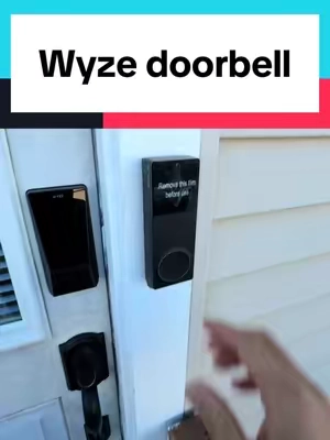 This was actually so easy to do #tiktokshop #househacks #doorbell #doorbellcamera #wyze 