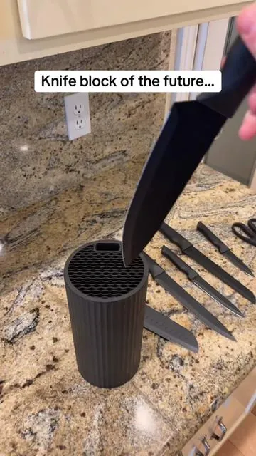 #knifeset #knives #knifeblock #kitchen #tiktokshopholidayhaul 
