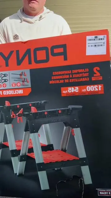 Pony sawhorses are a dependable, heavy-duty solution for cutting, building, and workshop support. Built for stability and strength, they provide a solid work surface for woodworking, DIY projects, and jobsite tasks. Their compact yet rugged design makes them easy to transport and store, while the sturdy legs and reinforced top ensure reliable performance under load. Whether you’re a professional tradesperson or a weekend DIYer, Pony sawhorses deliver trusted support you can count on. #Sawhorses #DIYTools #Woodworking #WorkshopTools #ConstructionLife