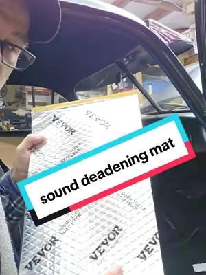 this sound deadening mat is perfect for your classic car build #sounddeadening #classiccar #audio #automotive #vevor @VEVOR Store 