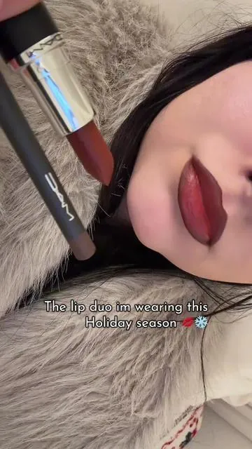 Chestnut + paramount 🍒🤎 #maccosmetics #maclipcombo #maclipstick #redlipcombo #holidayhaul 