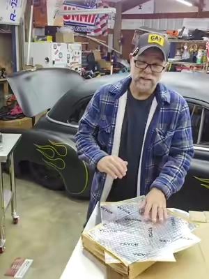 this sound deadening material is so much more affordable than all the others for that same stuff  #automotive #classiccar #sounddeadening #audio #vevor 