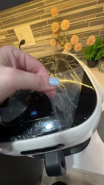 Large air fryer for kitchen gadgets cooking #airfryer #glassairfyer 