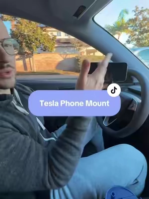 This phone mount is a must have for any Tesla owner because it lets you mount your phone and watch whatever you want while you’re full self driving #tesla #teslatok #tiktokshopcreatorpicks #tiktokshopcreatorpicksforyou #fyp 
