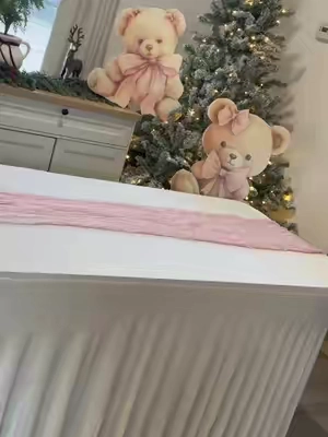 Los Hermosos table runners que elegí para mi babyshower 💓🧸 #babyshowerdecorations #partyplanning #tablerunner #foryoupage #fypage 
