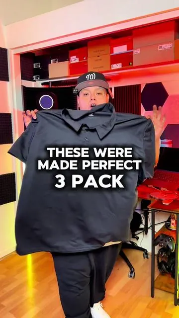 3 Pack of quick dry polo shirts Soft, breathable and fit true to size #quickdrypolo #quickdryshirt #quickdry #shirts #tiktokshopcreatorpicks 