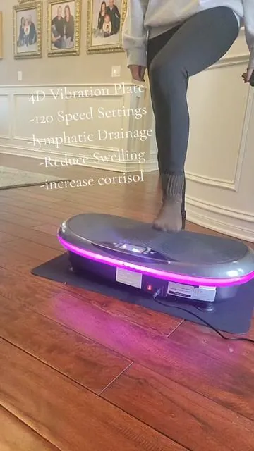 This is the most intense vibration plate I've tried! #vibrationplate #cellulite #wholebodyvibration #lymphaticdrainage #athomeworkout @Merach US 