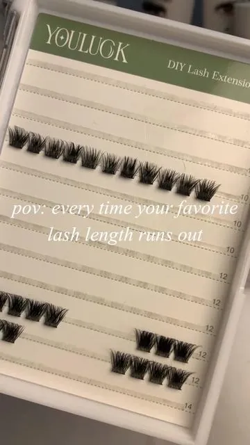 Single length trays! Single length, zero waste. #youlucklash #diylash #diylashes #lashmapping #clusterlashes #volumelashes #naturallashes 