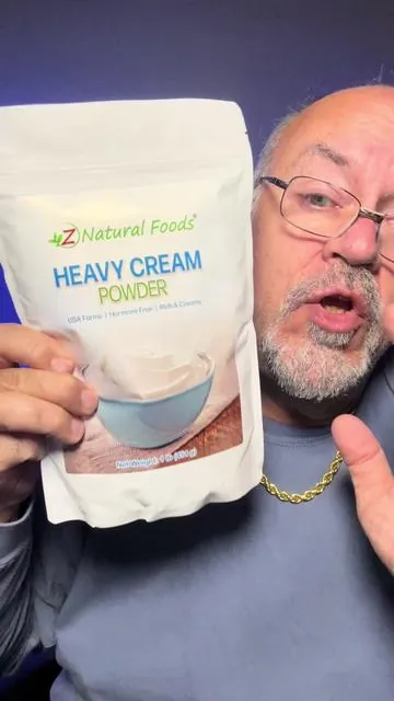 Heavy Cream Powder #milk #heavycream #milkpowder #pantryrestock #fyp 