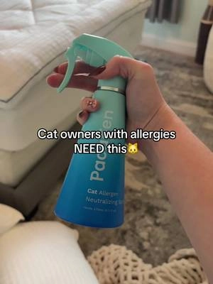 Allergy season + cats = not anymore 🙌 #catallergy #catallergenneutralizer #catspray #pacagen #pacagenspray 