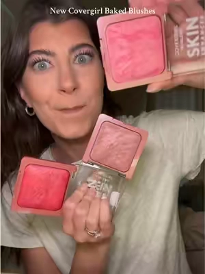 It’s giving luxury!! These Covergirl Skin Enhancer Baked Blushes are stunning using Rose Latte #covergirlbakedblush #covergirl #blush #tiktokshopcreatorpicks 