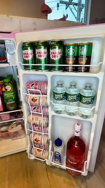 Stock my Wine, Beverages & Snacks🎀 @upstreman #minifridge #refrigerator #restockwithme #restockasmr #minirefrigrator 