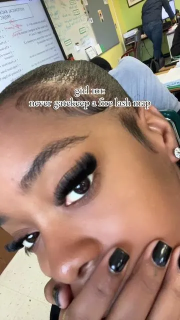 Lash map: 16,16,14,14,14,12,12 #lashes #lashclusters #lashamp #lashextensions #lashmap 