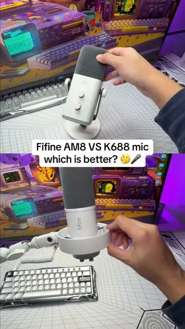 Fifine K688 vs Fifine AM8 microphone test. #mic #microphone #gamingmic #fifine #gamingsetup 
