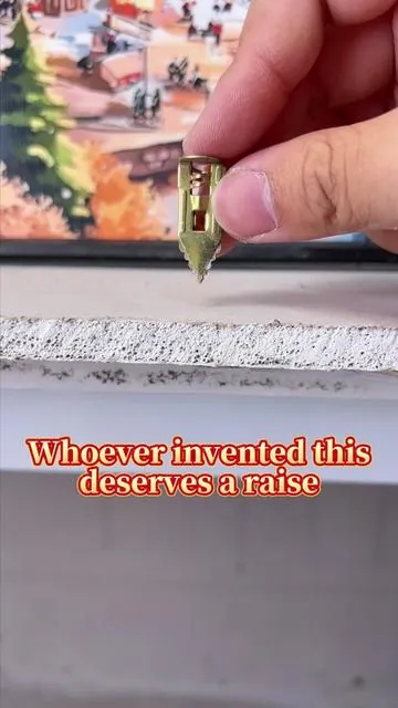 Plastic drywall anchors FAIL every time! This metal self-drilling one is a GAME CHANGER ✅#anchors #fyp #drywall #tiktokshopholidayhauls #tools 