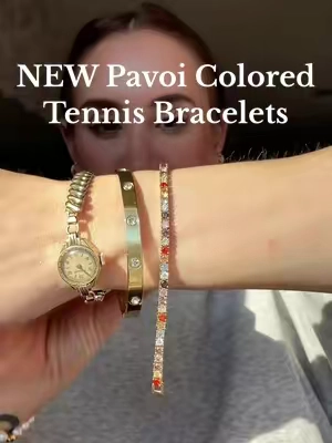 #pavoijewerly #affordablejewelry #bracelets #giftsforher #tennisbracelet @PAVOI 